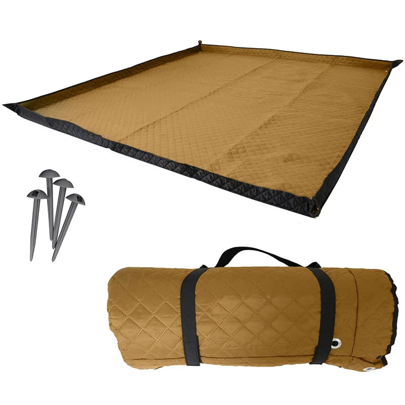 45671 200x200cm Rhombus Grid Design Picnic Mat Moisture-proof Outdoor Camping Mat with Ground Nails 45671 200x200cm Rhombus Grid Design Picnic Mat Moisture-proof Outdoor Camping Mat with Ground Nails